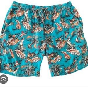 80s Flashed print poplin shorts from Massive. Lightweight. M